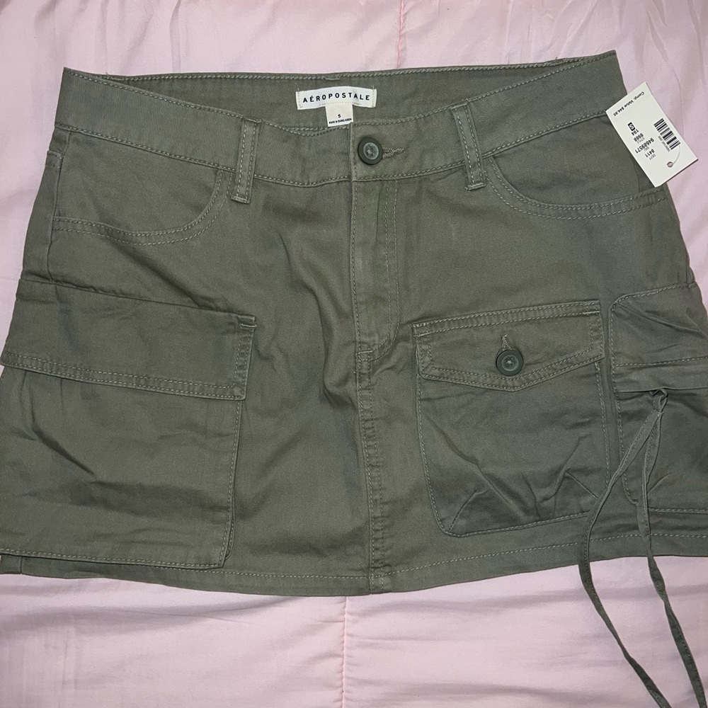 Aeropostale Khaki Utility Cargo Skirt